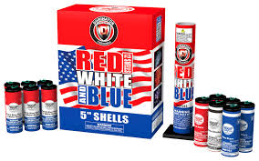 Red, White and Blue 5” 60g 12's,Curbside Fireworks